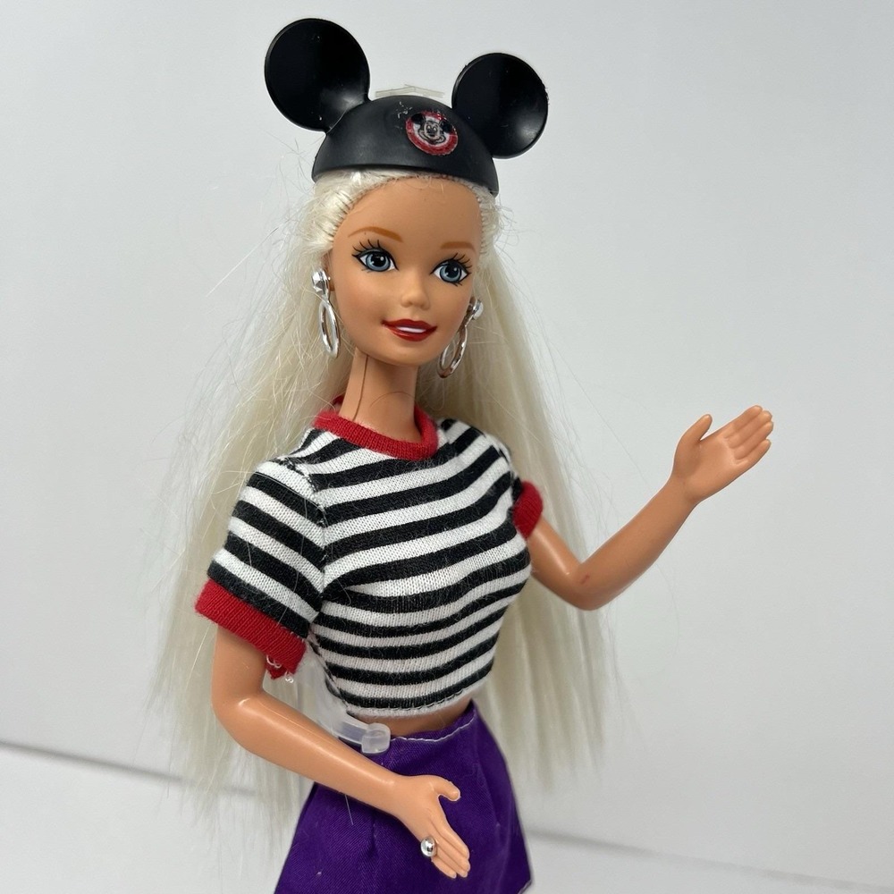 Disney Exclusive Fun‎ Barbie Doll in mickey mouse hat stripe shirt 1966-76